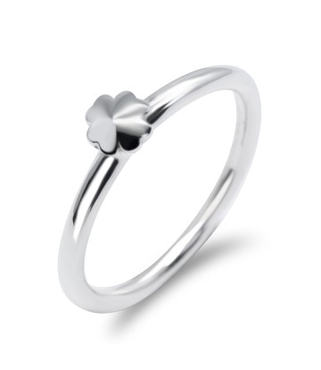Plain Floral Silver Ring NSR-463